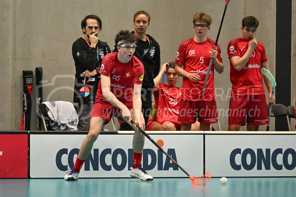 Switzerland B U19 vs Switzerland U19 - 4. February 2024 | Switzerland B U19 vs Switzerland U19
U19 Men International Matches in Switzerland
GoEasy Arena, Siggenthal Station
Switzerland forward #26 Janis Reusser.
Credit: Markus Aeschimann | <a href="https://www.markus-aeschimann.ch">Sportfotografie Markus Aeschimann</a> | <a href="https://www.instagram.com/sportfotografie.aeschimann">@sportfotografie.aeschimann</a> - Realisiert mit Pictrs.com
