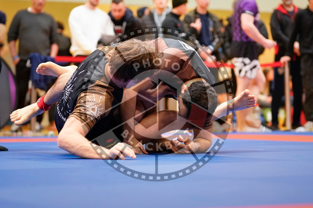 20240203PBB09613 | Fighters compete during the Brazilian Jiu-Jitsu Championship of the AJP Tour in Maintal by Frankfurt am Main, Germany, on February 2, 2024.