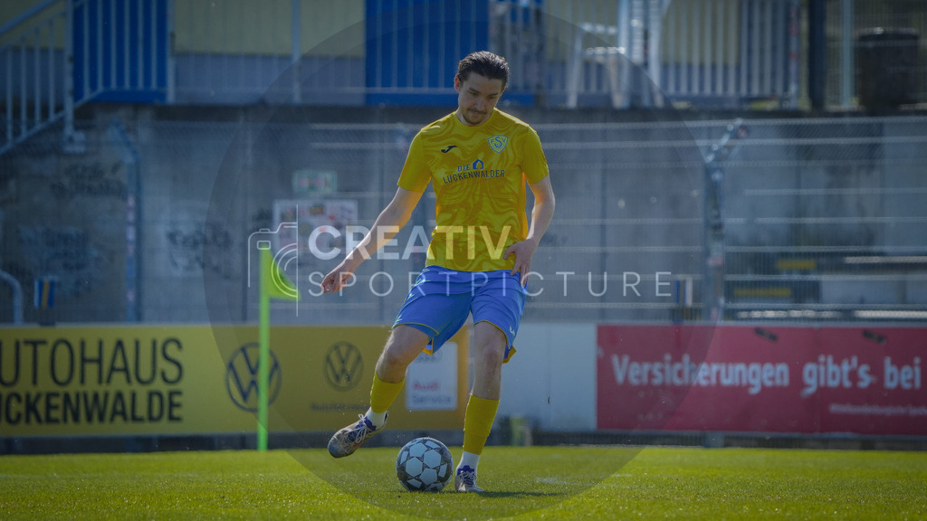 Fußball, Herren, Saison 2025/2026, Regionalliga Nordost, 29. Spieltag, FSV 63 Luckenwalde vs. FC Eilenburg, Samstag 11.04.2026, Werner-Seelenbinder-Stadion Luckenwalde, | Fußball, Herren, Saison 2025/2026, Regionalliga Nordost, 29. Spieltag, FSV 63 Luckenwalde vs. FC Eilenburg, Samstag 11.04.2026, Werner-Seelenbinder-Stadion Luckenwalde, Im Bild: Sofiene Jannene (Luckenwalde) - Realisiert mit Pictrs.com
