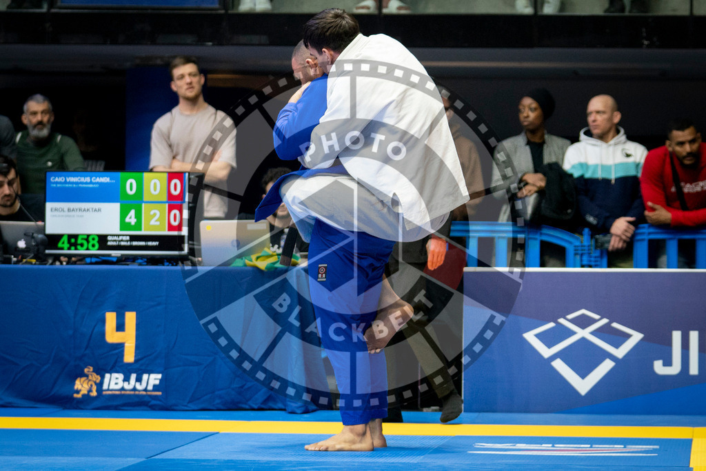 20240124PBB01656 | Fighters compete during the second day of the IBJJF European Championship in Paris, France, on January 24, 2024.