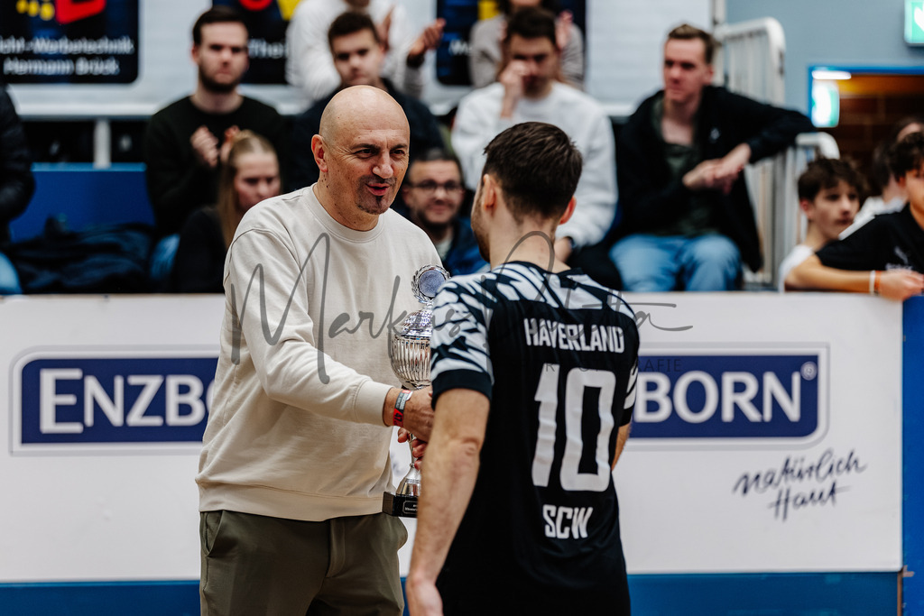 47. Stadtmeisterschaften im Hallenfußball 2025, Endrunde | Stadtmeisterschaften im Hallenfußball 2025, Endrunde, Sporthalle Berg Fidel in Münster. Foto: sportfotografie.ms | Markus Paletta - Realisiert mit Pictrs.com