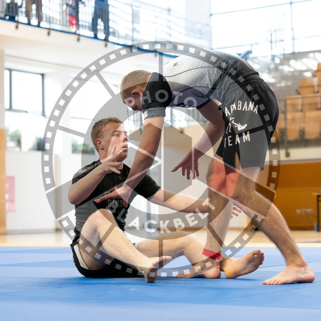 20240316PBB2425 | Athletes compete during the ADCC Eastern European Open grappling Competition in Poznan, Poland, on March 16, 2024.