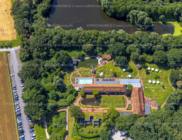Hamm240707209 | Luftbild, Gut Sternholz Hamm - Hotel, Haarener Baggerseen im Landschaftsschutzgebiet, LSG, Uentrop, Hamm, Ruhrgebiet, Nordrhein-Westfalen, Deutschland