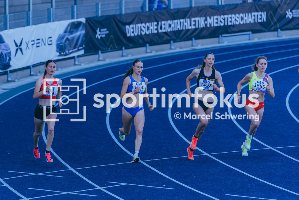 Deutsche Meisterschaften U20 / U16 2026 | Helene Deistler, LAC Erdgas Chemnitz, 1250, 800-Meter-Lauf, Deutsche Meisterschaften der U20 &amp; U16 2026, Lohrheidestadion Bochum-Wattenscheid, 11.07.2026. Foto: Marcel Schwering / sportimfokus - Realisiert mit Pictrs.com