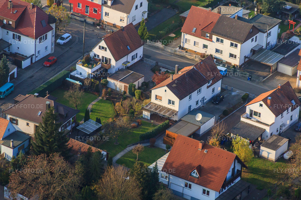 Luftbild: Haardstraße x Birkenstr in Kandel im Bundesland Rheinland-Pfalz in Deutschland. Foto: IMG_46449.jpg vom 12.11.2011 durch Werner Riehm/FLY-FOTO.de