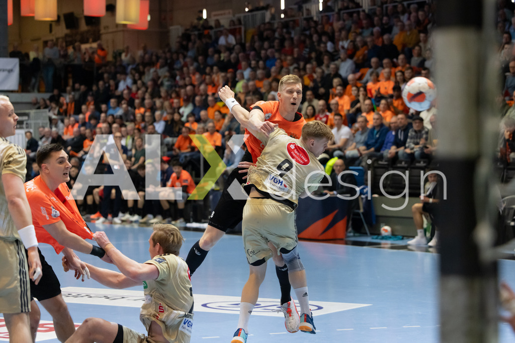 Handball I Herren I Saison 2025-2026 I EHF EUROPEAN LEAGUE 2025/26 | Men I Main Round I 2. Spieltag I Kadetten Schaffhausen - TSV Hannover-Burgdorf I 24.02.2026 | 18 Ariel Pietrasik (PL) (Kadetten Schaffhausen) – Rückraum links - Realisiert mit Pictrs.com