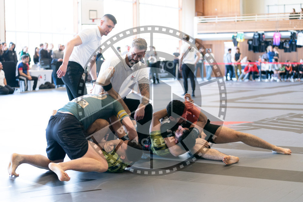 20250329PBB0749 | Fighters compete during the International Luta Livre (ILLCS) Germany IX Spring 2025 Competition spring on March 29, 2025 in Hannover, Germany.© Chiara Dazi