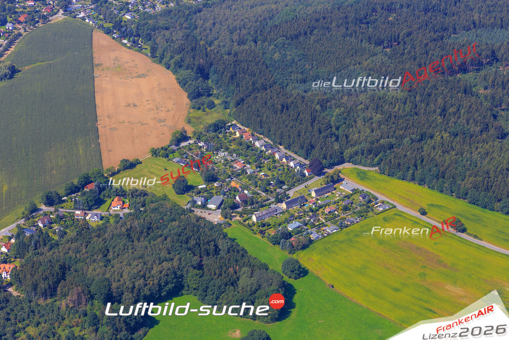 Die Luftaufnahme der Stadt Plauen wurde vom UL-Flugzeug heraus erstellt ( keine Drohne )- hohe Auflösung für beste Qualität