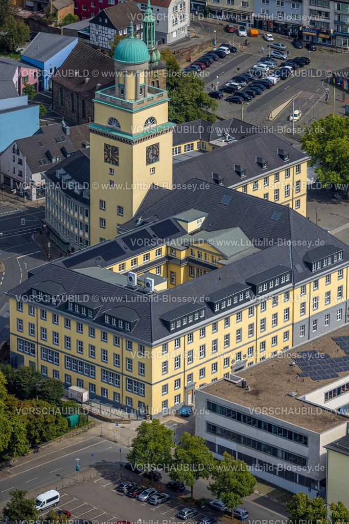 Witten250804833 | Luftbild, Rathaus Witten, renoviert und saniert, Witten, Ruhrgebiet, Nordrhein-Westfalen, Deutschland