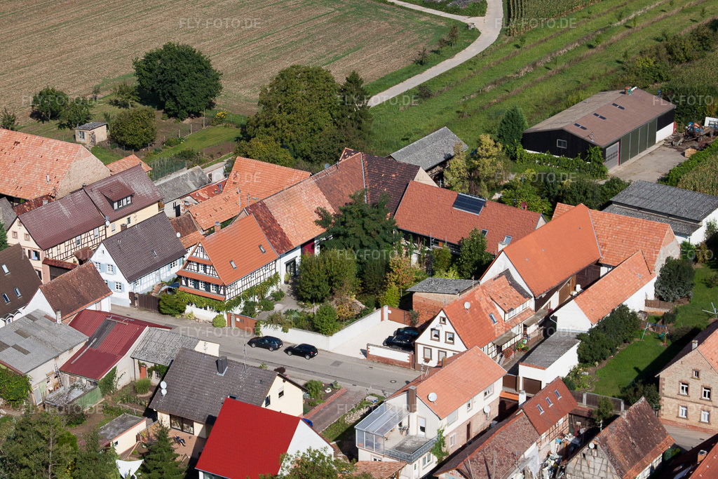 Luftbild: Hauptstr in Vollmersweiler im Bundesland Rheinland-Pfalz in Deutschland. Foto: IMG_20983.jpg vom 06.09.2009 durch Werner Riehm/FLY-FOTO.de