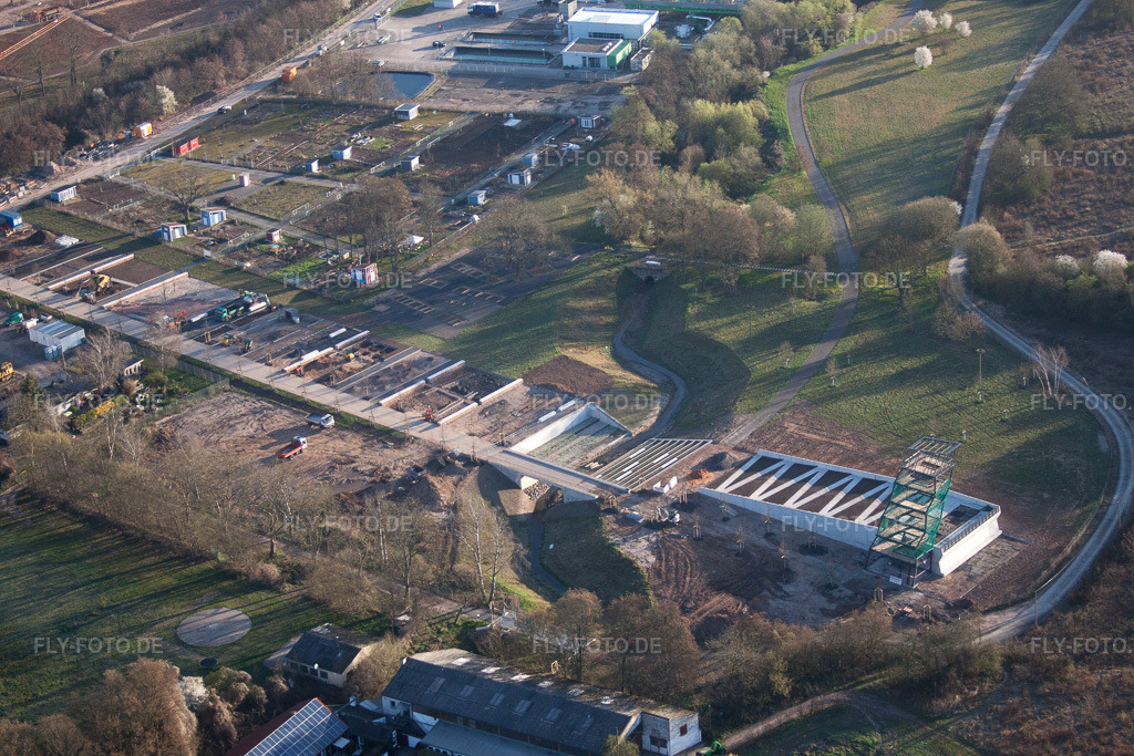 Luftbild: Landesgartenschau Gelände in Landau in der Pfalz im Bundesland Rheinland-Pfalz in Deutschland. Foto: IMG_63189.jpg vom 20.03.2014 durch Werner Riehm/FLY-FOTO.de