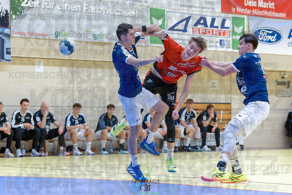 Jugendbundesliga A-Jugend; HSG Dutenhofen/Münchh. - HSG Rodgau Nieder-Roden | Jugendbundesliga A-Jugend; HSG Dutenhofen/Münchh. - HSG Rodgau Nieder-Roden am 07.12.2024 in Dutenhofen (Sporthalle Dutenhofen)Photo © 2024 - Jörg Heinrich - Realisiert mit Pictrs.com