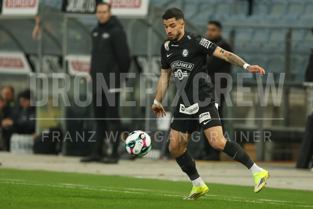SK Sturm Graz vs SV Ried – Austrian Bundesliga | Graz, Austria, 08.Feb.26 - SOCCER - ADMIRAL Bundesliga, SK Sturm Graz vs SV Ried. Image shows Jusuf Gazibegovic (STU).     