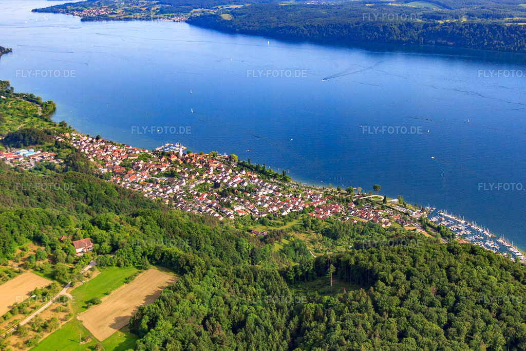 Luftbild: Stadt am Ufer des Überlinger Sees von Nordwesten in Sipplingen im Bundesland Baden-Württemberg in Deutschland. Foto: IMG_57466.jpg vom 08.06.2013 durch Werner Riehm/FLY-FOTO.de