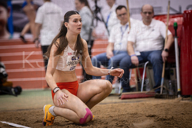 Deutsche Leichtathletik-Hallenmeisterschaften; Dortmund, 01.03.2026 | Sandrina Sprengel (VfB Stuttgart 1893); Deutsche Leichtathletik-Hallenmeisterschaften am 01.03.2026 in der Helmut-Körnig-Halle in Dortmund. 
