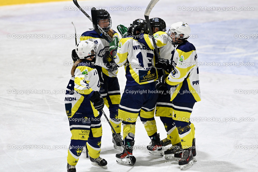 WILDCATS PATERNION & Lady Hawks Siegerehrung-Meisterfeier | Jubel #19 Knes Julia WILDCATS PATERNION, #13 Stromberger Nicole WILDCATS PATERNION,#4 Oberzaucher Christina WILDCATS PATERNION,  WILDCATS PATERNION &amp; Lady Hawks Siegerehrung-Meisterfeier, WILDCATS PATERNION &amp; Lady Hawks Siegerehrung-Meisterfeier am 12.03.2025 in Steindorf (Ossiachersee Halle), Austria, (Photo by Bernd Stefan)