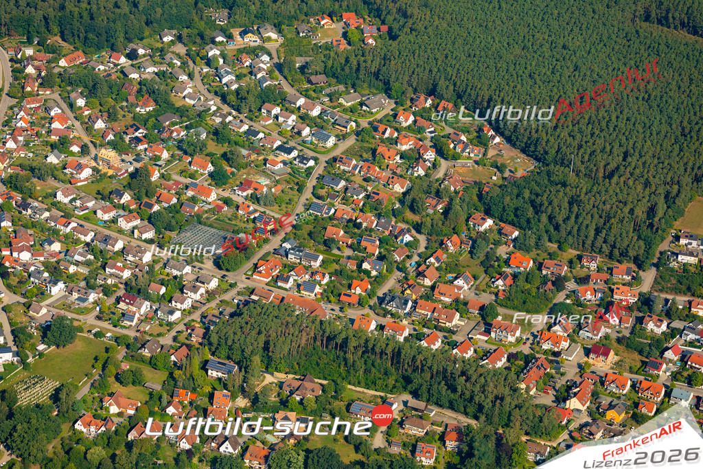 Das Luftbild zeigt :  Georgensgmünd - Die Luftaufnahme wurde 2024 vom UL-Flugzeug aus erstellt ( keine Drohne ) - Hochauflösende Luftaufnahme - Für grossformatige Ausdrucke geeignet. Die Geschenkidee !Mit Lizenz und Bildrechte bestellbar
