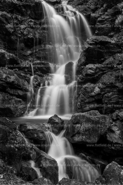 Wasserfall Gaisalpe | Landschaftsfoto aus dem Allgäu,  schwarz weiß