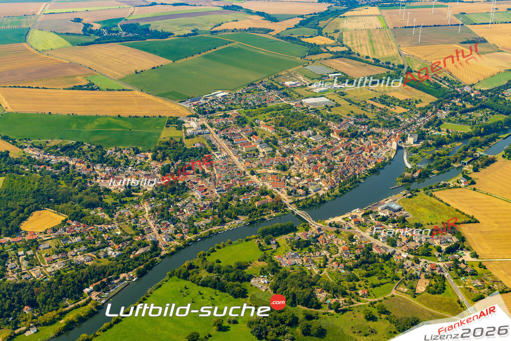 Schöne Luftaufnahme als Geschenk in Saale Alsleben - Die Luftbildaufnahme wurde 2025 vom UL-Flugzeug heraus erstellt ( keine Drohne ) - Hochauflösende Luftaufnahme -Nicht vergleichbar mit Google Maps oder Satelittenbilder- Die Geschenkidee !Mit Lizenz und Bildrechte bestellbar