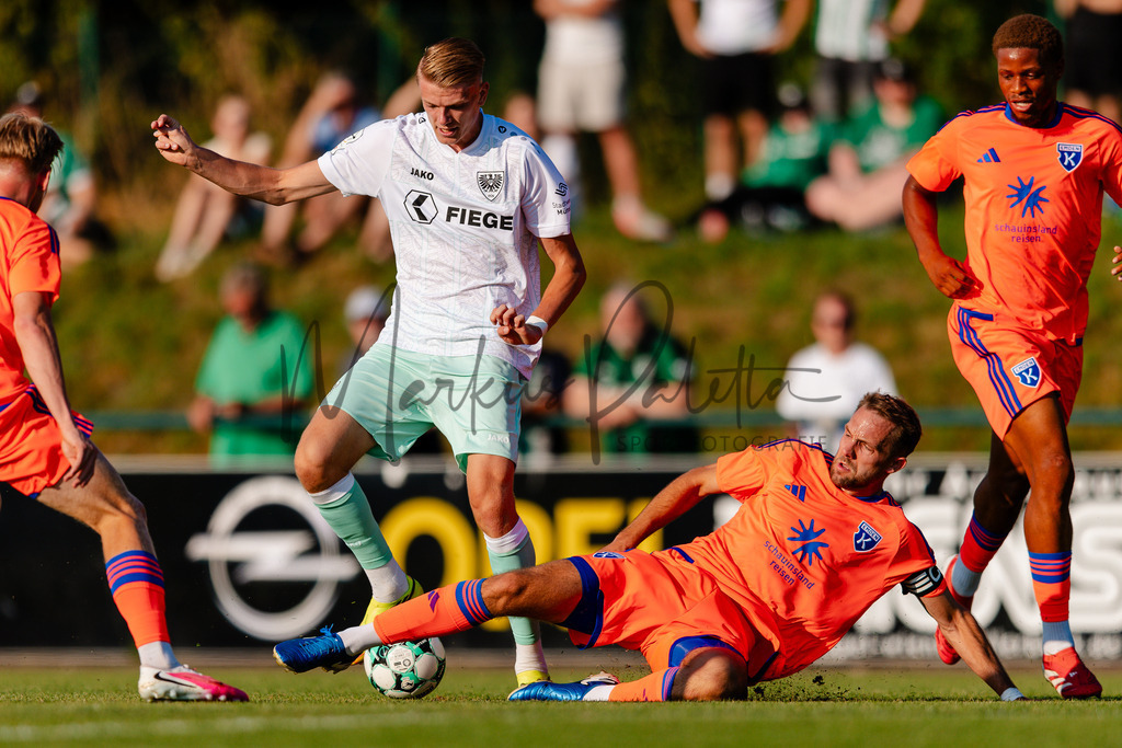 Testspiel, Saison 2026/27: SC Preußen Münster - Kickers Emden | Billerbeck, 10.07.2026: Testspiel, SC Preußen Münster gegen Kickers Emden auf der Anlage des DJK Billerbeck in Billerbeck. Foto: sportfotografie.ms | Markus Paletta - Realisiert mit Pictrs.com