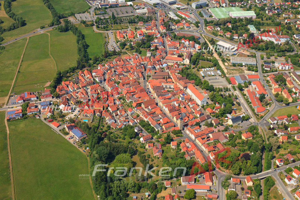Luftbild von Muehlbach Ebern - Luftaufnahme wurde 2015 von https://frankenair.de mittels Flugzeug (keine Drohne) erstellt - die Geschenkidee