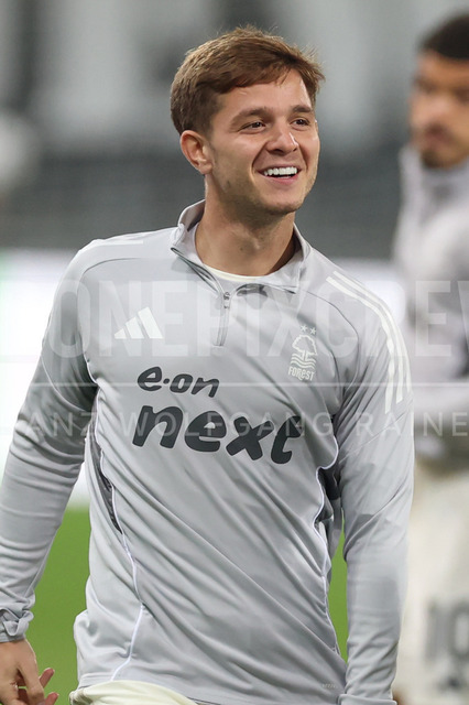 UEFA Europa League 2025/26: SK Sturm Graz vs SK Brann | Graz, Austria, 29.JAN.26 - SOCCER - UEFA Europa League, SK Sturm Graz vs SK Brann Bergen. The image shows James McAtee (Nottingham).
