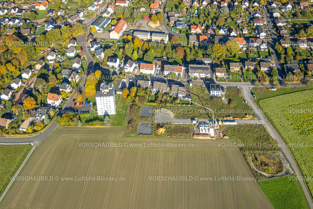 Hamm251001875 | Luftbild, Haverwiese und Kirchspiel Straße, Wohngebiet Ortsteil Pelkum mit Wiesen und Feldern, Stadtbezirk Pelkum, Hamm, Ruhrgebiet, Nordrhein-Westfalen, Deutschland