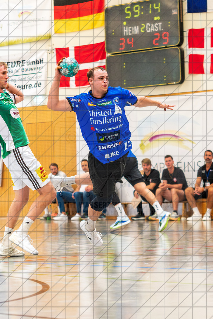 IHC 2026 - TSV Hannover-Burgdorf vs. Mors-Thy Håndbold | Jonas Nielsen (Mors-Thy Håndbold #15); IHC 2026 - TSV Hannover-Burgdorf vs. Mors-Thy Håndbold am 07.08.26 in Sporthalle KGS, Schneverdingen - Realisiert mit Pictrs.com