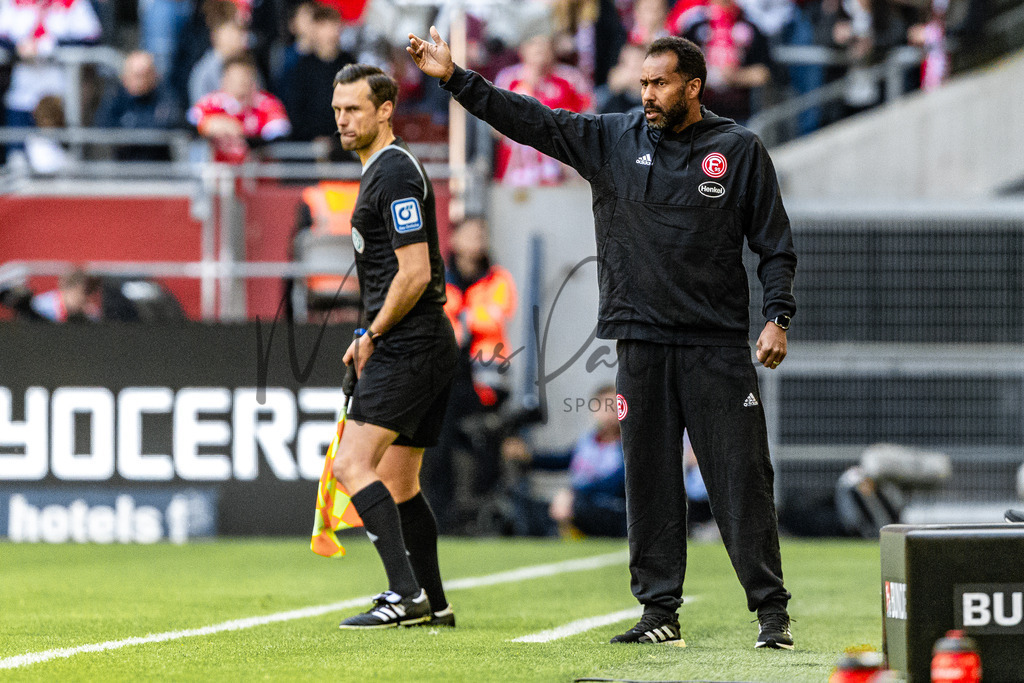 Fortuna Düsseldorf vs. Karlsruher SC | Düsseldorf, 30.04.2023: 2. Bundesliga, 30. Spieltag, Fortuna Düsseldorf gegen Karlsruher SC in der Merkur Arena in Düsseldorf. Foto: sportfotografie.ms | Markus Paletta - Realisiert mit Pictrs.com