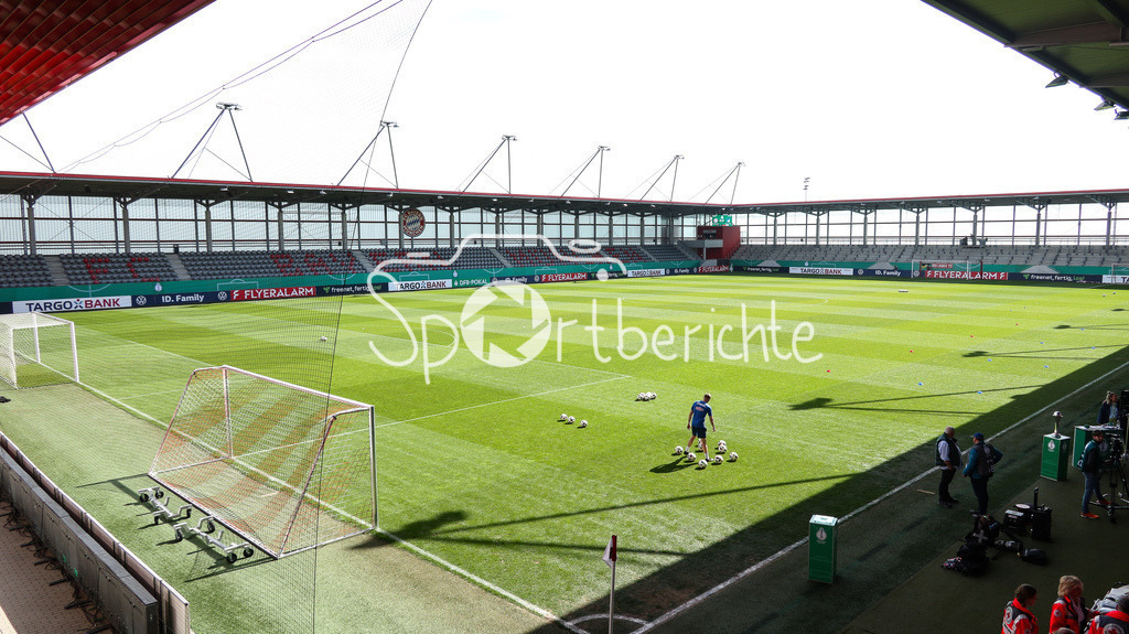 FC Bayern München - TSG 1899 Hoffenheim | Die Spielstaette des FC Bayern Campus vor dem Pokal Halbfinale zwischen Bayern und Hoffenheim / Stadionfoto / Symbolbild / Frauen DFB Pokal: FC Bayern Muenchen - TSG 1899 Hoffenheim, FC Bayern Campus am 22.03.2025
