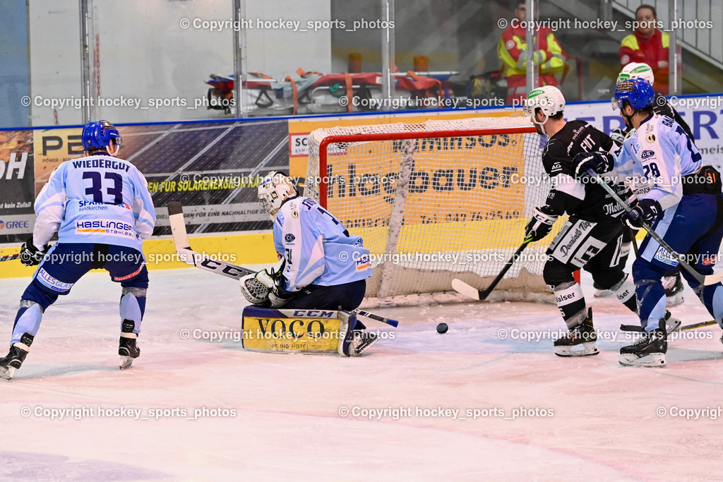 ESC Steindorf vs. SC Hohenems 11.3.2023 | #33 Wiedergut Andreas, #31 Steiner Paul, #28 Bacher Stefan