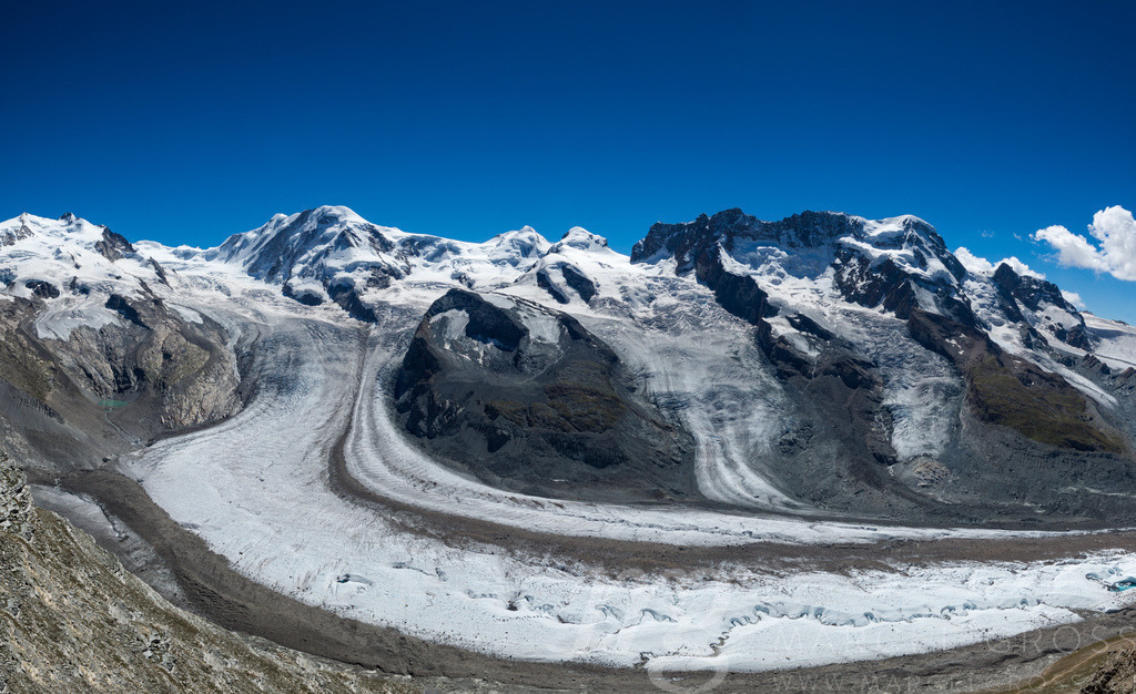 Gornergletscher with Monte Rosa Group seen from Gornergrat | Die ideale Geschenkidee für Naturliebhaber. Naturbilder von Marcel Gross Photography für ihr Zuhause in den verschiedensten Formaten und Materialien. - Realisiert mit Pictrs.com