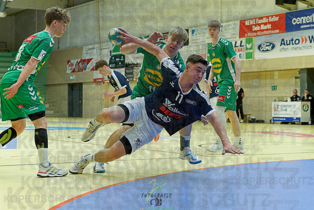 mJB Pokalrunde dt. Meisterschaft, TV Hüttenberg - TSV GWD Minden | mJB Pokalrunde dt. Meisterschaft, TV Hüttenberg - TSV GWD Minden am 15.03.2025 in Münchholzhausen (Sporthalle Münchholzhausen)Photo © 2025 - Jörg Heinrich - Realisiert mit Pictrs.com