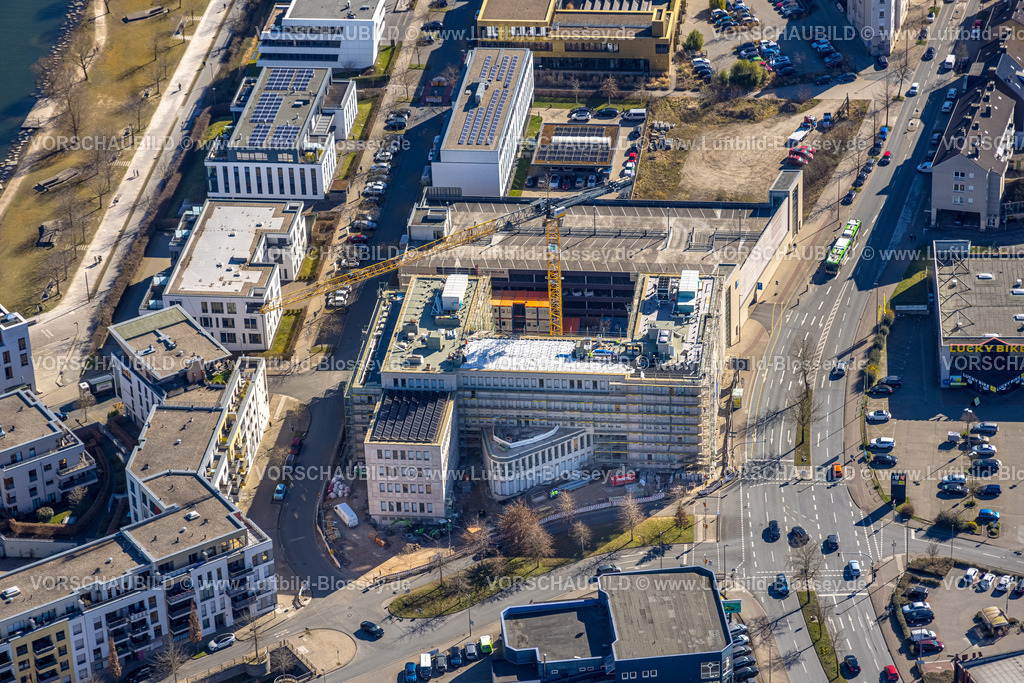 Dortmund250300494 | Luftbild, Phoenix-See und Baustelle Bürohäuser, Hörde, Dortmund, Ruhrgebiet, Nordrhein-Westfalen, Deutschland