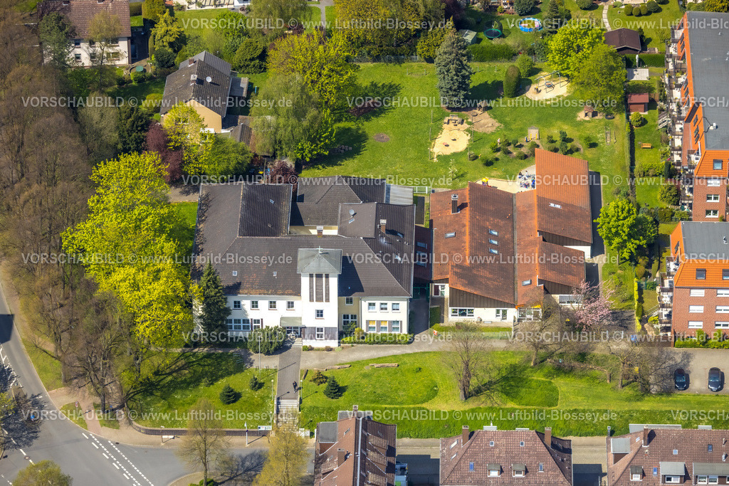 Herne230403257Ost | Luftbild, Lutherkirche - evang. Petrus-Kirchengemeinde, Luther Kindergarten, Herne-Süd, Herne, Ruhrgebiet, Nordrhein-Westfalen, Deutschland