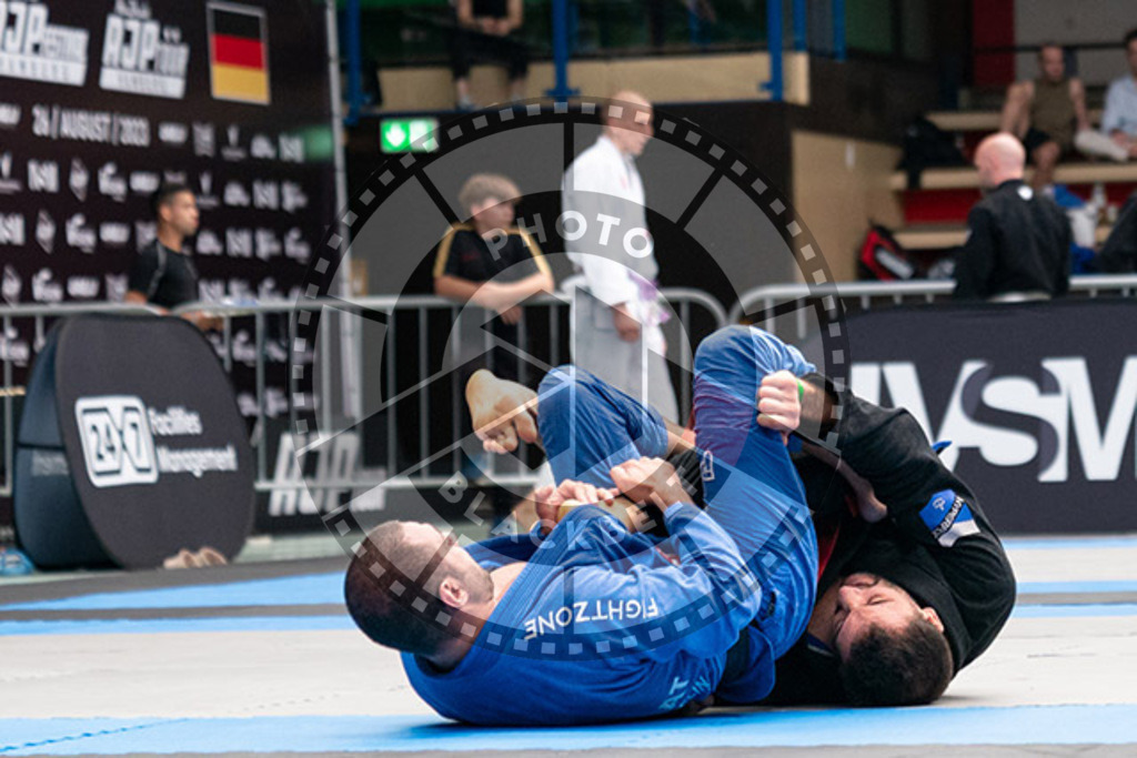 20230826PBB56099 | Fighters compete during the AJP INTLPRO BJJ and grappling competition in Hamburg, Germany, on August 26 2023.