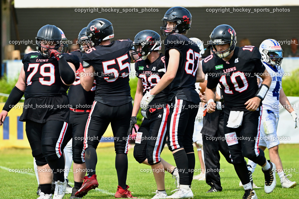 Carinthian Lions vs. Cineplexx Blue Devils | Carinthians Lions Mannschaft, Carinthian Lions vs. Cineplexx Blue Devils, Carinthian Lions vs. Cineplexx Blue Devils am 09.06.2025 in Klagenfurt (ASV Sportplatz), Austria, (Photo by Bernd Stefan)