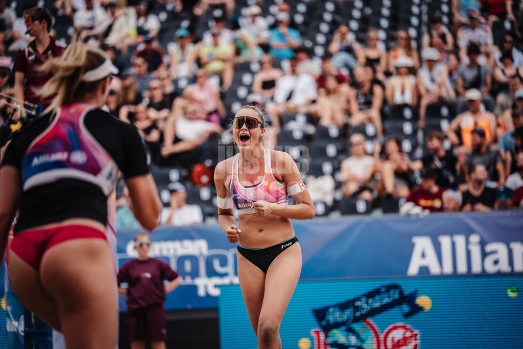 Beachvolleyball | Frauen | Deutsche Meisterschaften 2025 Timmendorfer Strand | 04.09.2025 | Anna-Chiara Reformat jubelt