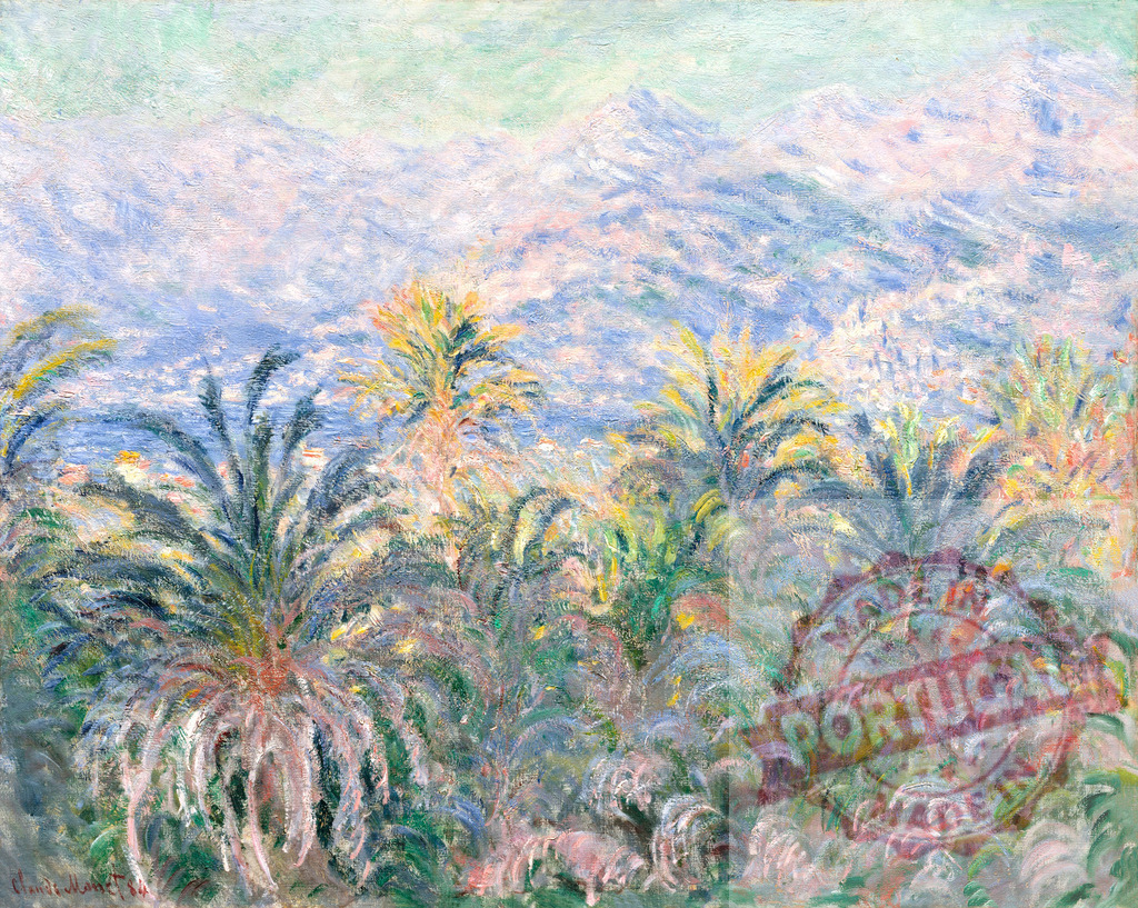 Palm Trees at Bordighera (1884) by Claude Monet, high resolution famous painting. Original from The MET. Digitally enhanced by rawpixel. | Palm Trees at Bordighera (1884) by Claude Monet, high resolution famous painting. Original from The MET. Digitally enhanced by rawpixel. - Realisiert mit Pictrs.com