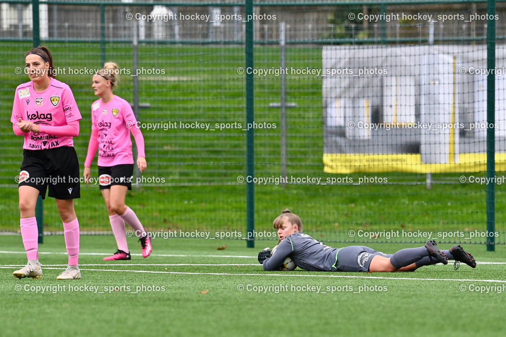 Liwodruck Carinthians Hornets vs. FC Pingau Saalfelden Frauen 29.10.2023  | #15 Marie Sophie Klocker, #1 Anja Meier