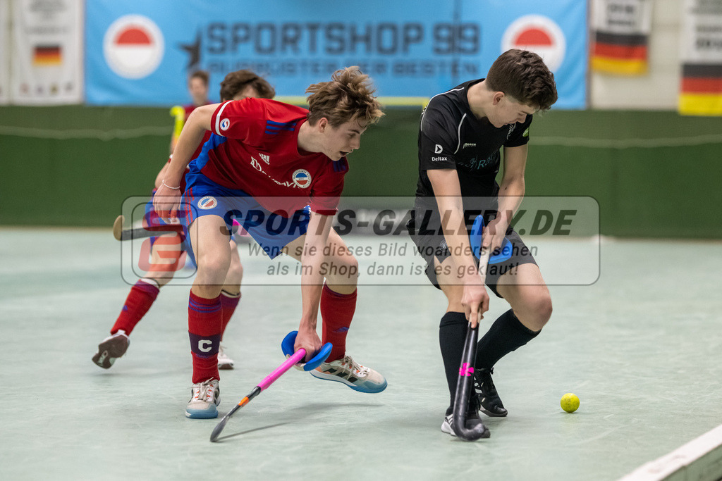 SFE_20230304_0048 | Deutsche Meisterschaft Männliche U16 Halle 2023 am 04.03.2023 in Köln (KTHC Stadion Rot-Weiss Köln Tennis and Hockey Club), Photo: Stephan Fehrmann 2022 (Sports-Gallery)