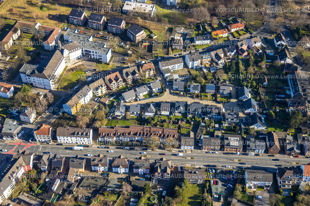 Dortmund240101996 | Luftbild, Wohngebiet Provinzialstraße Bundesstraße B235, Kreuzung Limbecker Straße, Verkehrssituation, Lütgendortmund, Dortmund, Ruhrgebiet, Nordrhein-Westfalen, Deutschland
