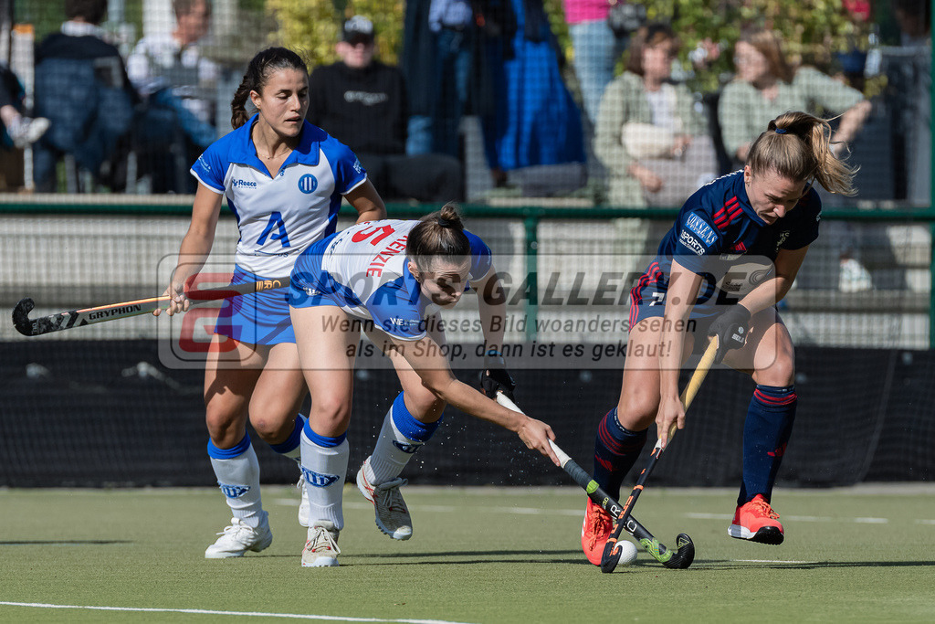 HK_20231007_105112 | 1.Bundesliga Damen Düsseldorfer HC - Großflottbeker THGC am 7.10.2023 DHC, Düsseldorf , Laetitia Graf ( Düsseldorfer HC #55 ) , Lorna Mckenzie ( Großflottbeker THGC )