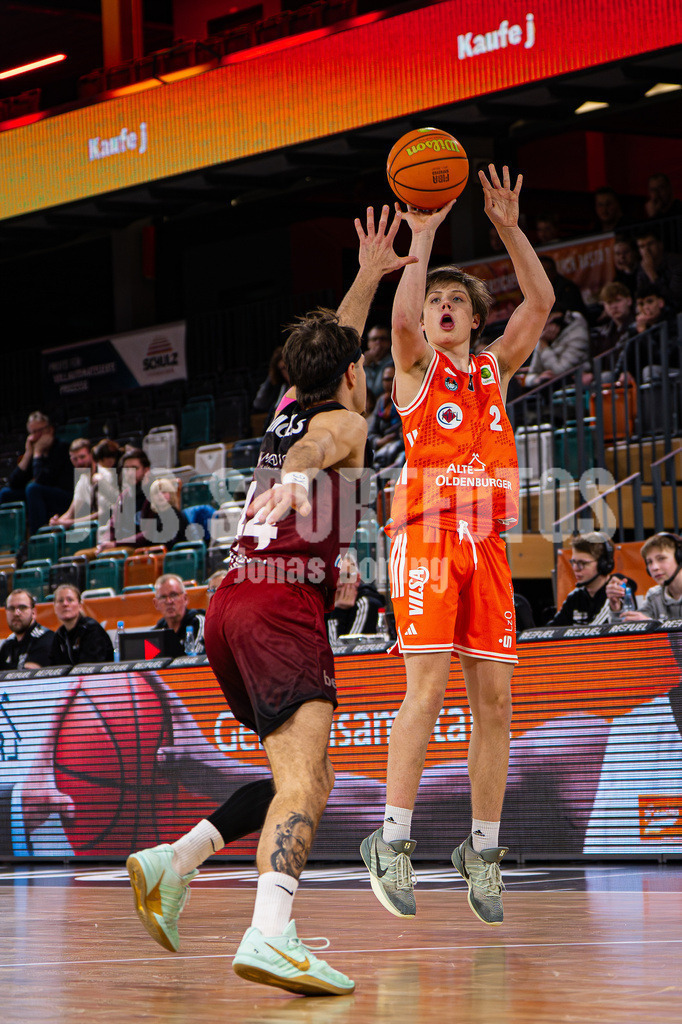 Basketball I Herren I Saison 2025-2026 I ProB Nord I 21. Spieltag I Rasta Vechta II - Iserlohn Kangaroos I 3191 | Epke Kruthaup (2, RASTA Vechta II) - Realisiert mit Pictrs.com