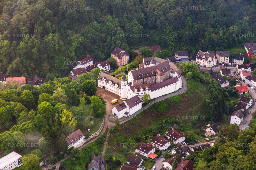 Luftbild: Schönberg, Schloß im Ortsteil Schönberg in Bensheim im Bundesland Hessen in Deutschland. Foto: IMG_089199.jpg vom 25.05.2016 durch Werner Riehm/FLY-FOTO.de