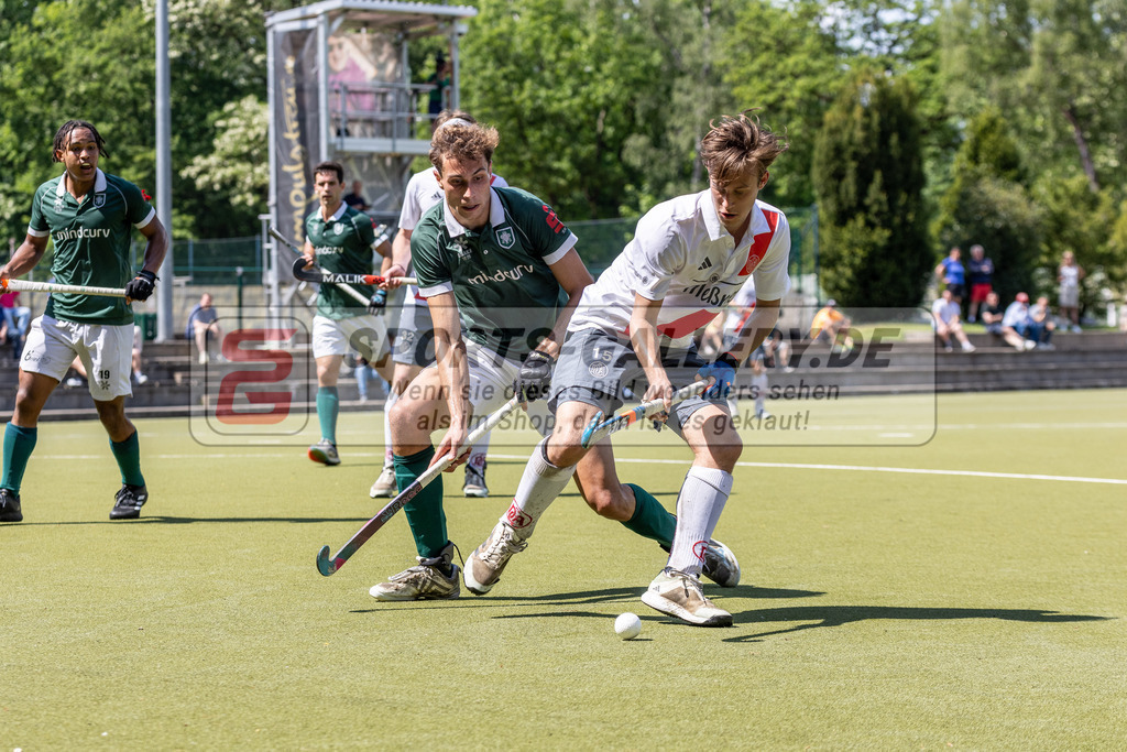 MJ_2024-.05-12-H-HTCU-Alster-20 | Till Brockmann (Der Club an der Alster #15) & Moritz Ludwig (Uhlenhorst Mülheim #25), Uhlenhorst Mülheim - Der Club an der Alster am 12.5.2024 im Waldstadion, Mülheim a. d. Ruhr