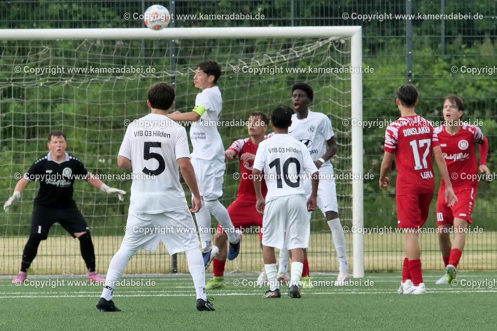 Fußball : C-Junioren : Aufstieg Regionalliga West : SUS 09 Dinslaken - Vfb 03 Hilden am 04.06.2026 in Dinslaken | Fußball : C-Junioren : Aufstieg Regionalliga West : SUS 09 Dinslaken (rotr Trikots)- Vfb 03 Hilden (weiße Trikots) am 04.06.2026 in Dinslaken - Realisiert mit Pictrs.com