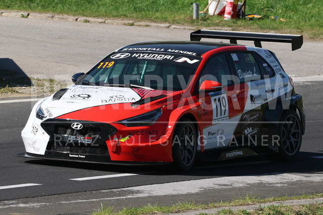 FIA European Hill Climb Championship – Rechberg 2026 | FIA European Hill Climb Championship at Rechberg, held from 24 to 26 April 2026 near Tulwitz, Styria, Austria. The image shows Lukas BICCIATO (ITA) Hyundai i30 N TCR.
