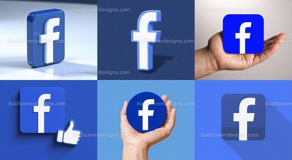 Facebook Logo Symbole Set | Entdecken Sie kreative Buch Cover Designs für Self-Publishing-Autoren und Verlage! Unsere maßgeschneiderten Designs ziehen Leser an und bringen Ihre Geschichten visuell zum Leben. Lassen Sie uns Ihr perfektes Cover gestalten!