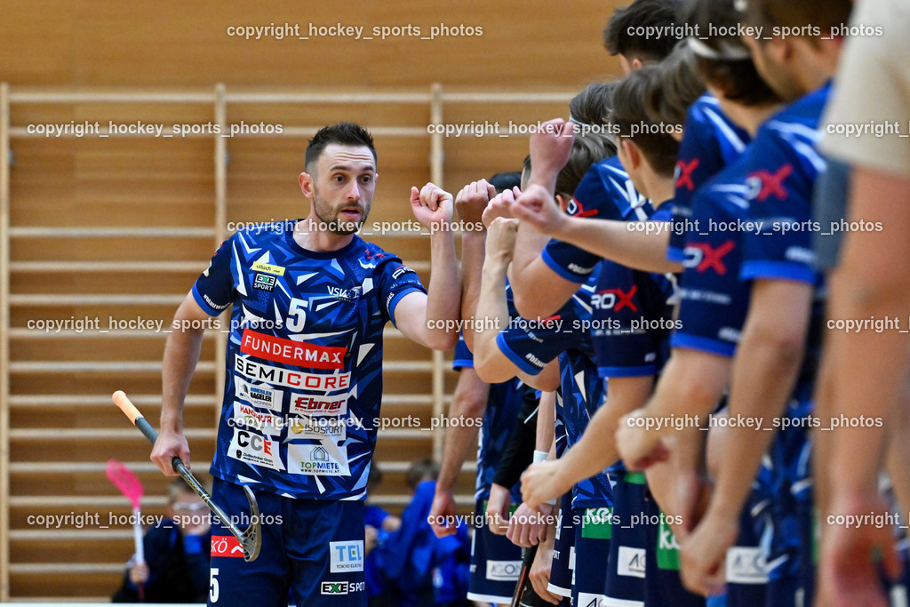 VSV Unihockey vs. Wiener Floorball Verein | #5 Michael Kanduth VSV Unihockey, VSV Unihockey vs. Wiener Floorball Verein, VSV Unihockey vs. Wiener Floorball Verein am 18.05.2025 in Villach (Ballspielhalle St. Martin), Austria, (Photo by Bernd Stefan)